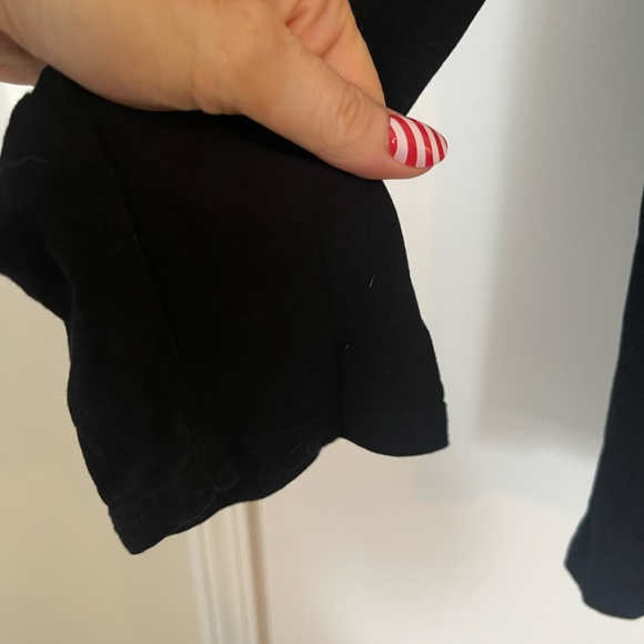 Akemi + Kin Anthropologie Black Draped Faux Wrap Top - Picture 8 of 11